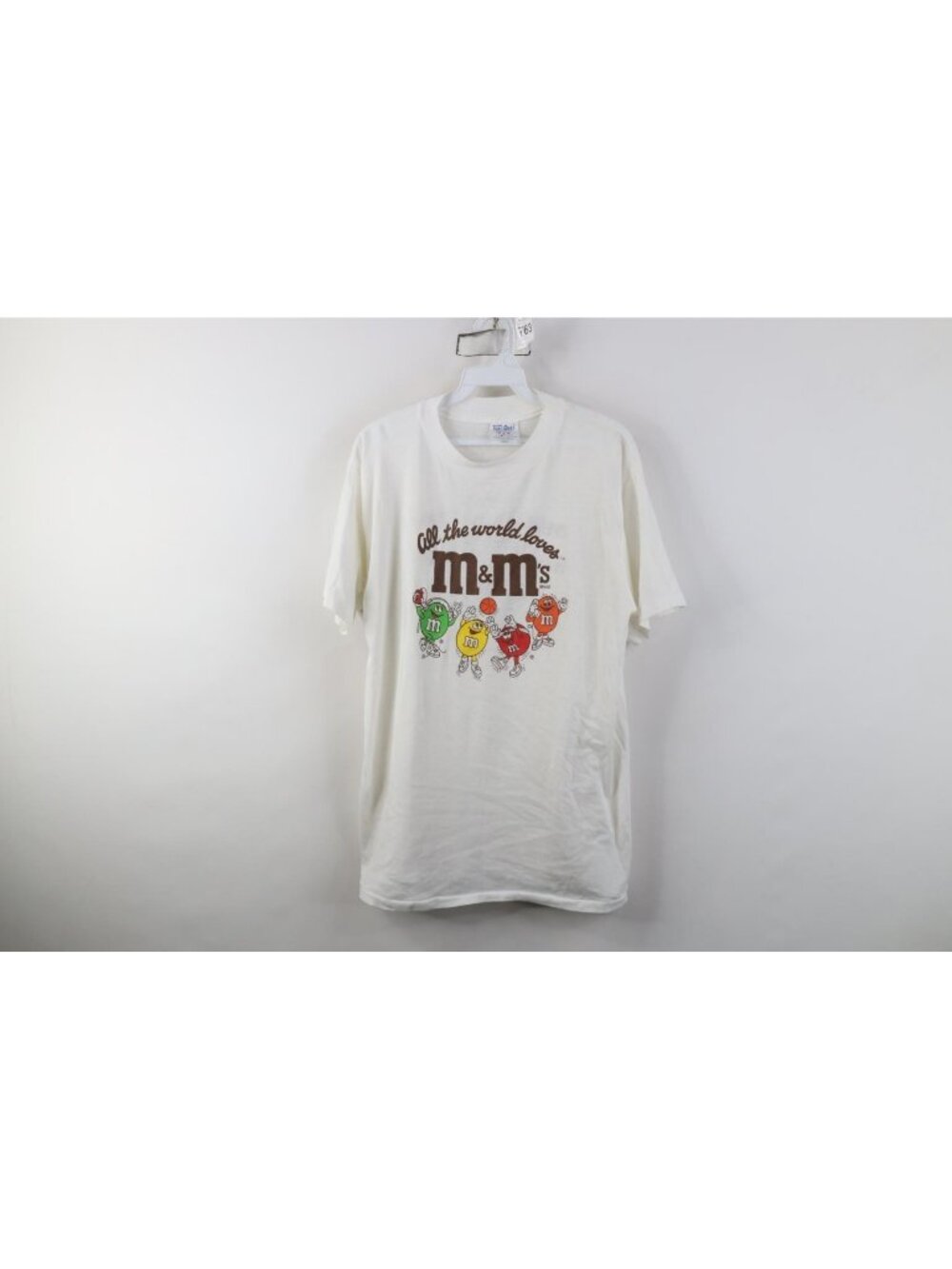 Vtg 80s 90s Champion Mens Large Thin Mars M&Ms Candy Short Sleeve T-Shirt USA